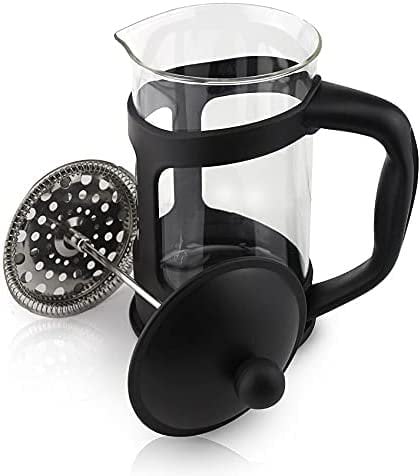 Acense Cafetiere Coffee Press, Black (8 Cup), French Press Coffee Maker Multi-Purpose: Hot/Cold, Capacity: 1000ml