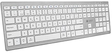 TECLADO INALAMBRICO SUBBLIM BLUETOOTH PURE SILVER