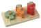 Wooden Stacking Toys - Counting Veggies Stacking Toy , Wooden Food Toys for 1 Year Old - Montessori Early Development & Activity Toys, Toddler Toys - Wooden Puzzle Board by Orange Tree Toys