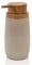 Inbagno Dispenser per Sapone Liquido, in plastica Tortora, Dettagli Effetto Legno, Blob