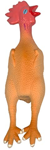 duvoplus, Latex Quietschendes Huhn, 26 cm, Mehrfarbig, Spielzeug