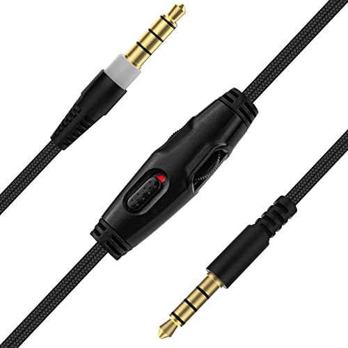Cloud Alpha-Kabel für Kingston Cloud Mix Alpha Flight & Logitech G633 G933 Gaming-Headset, mit Stumm- und Lautstärkereglern (ohne Mikrofon, 4,9 m)