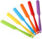 WLLHYF Lot de 6 spatules en silicone de couleur de 24,9 cm avec manche long et antiadhési, grattoir à glaçage pastel mélangeur bâtons de mélange pour gâteaux crème crêpes fruits résine 6 couleurs