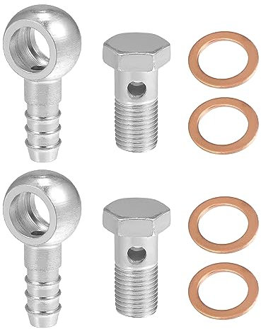 A ABSOPRO Hohlschraube M16x1,5 Motorrad Bremse Banjo Hohlschrauben 12mm Außendurchm Motorrad Hohlschrauben mit Unterlegscheiben