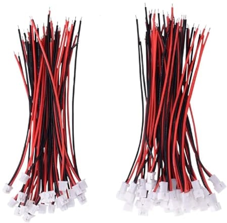 20 Paare 1,25 mm JST 2 Pin Mikro Elektronik Männlichen und Weiblichen Steckverbinder Stecker mit 10 cm Draht Kabel