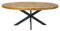 kreatives Wohnen Esstisch 190x100cm Esszimmer Tisch Liverpool Mangoholz massiv, Holz, oval 190 x100 cm, Extra breit