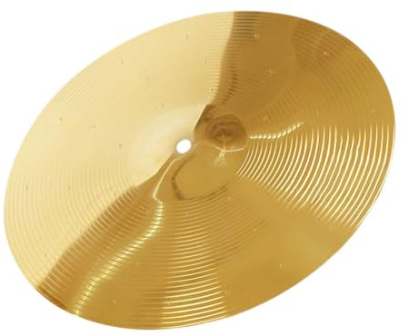 Generico Piatto Crash Per Batteria 14 Pollici Piatto Splash in Metallo Leggero e Portatile Design Semplice e Sicuro Per Musicisti e Jazzisti