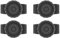Wlauqueta 4 x Walkie-Talkie-Steuerung, Bluetooth, PTT ohne mit verstellbarem Gurt für Smartphone, Android, Zello, iOS
