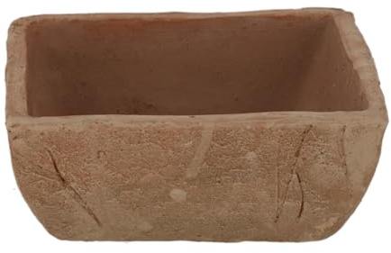degawo Schöner Blumentopf eckig aus 'Aged' Terracotta im Landhausstil