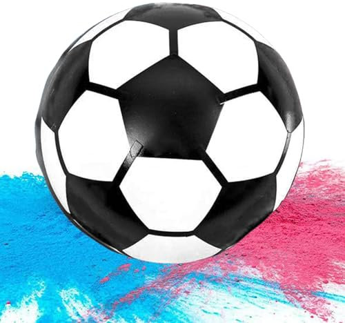 Gender Reveal Fussball: Gender Reveal Party Fussball, Gender Reveal Partyzubehör mit Pulver, Geschlechtsoffenbaren Fußball, Fußball Baby Shower für Jungen oder Mädchen Überraschung Geschlecht