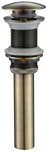 Pop Up Ablaufventil Ablaufgarnitur Aufsatzwaschbecken Versenkablauf mit Dichtring für Becken Ablaufgarnitur Waschbecken Pop Up Bronze