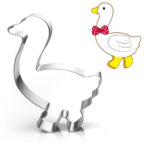 Ukoosien Klein Gans Ausstecher-9cm-Spülmaschinenfest-Martinsgans Plätzchen Ausstecher Hherbst für Kinder