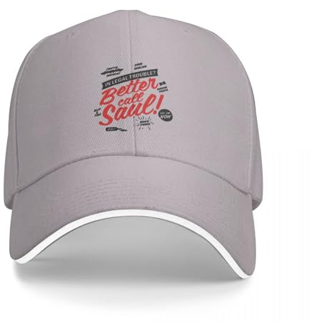 CIZIEOE Baseball Kappe Better Call Saul Cap Baseball Cap Pferdemütze Baseballmütze Herren Damen Geschenk