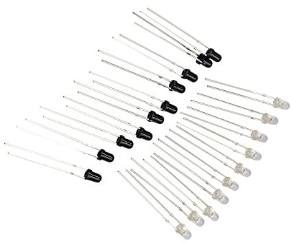 MakerMind 10 Paar IR LED 3mm 940nm Infrarot Emittierende Diode Sender + Empfänger