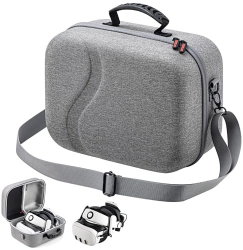 upgraded large case for quest 3, gray, Travel