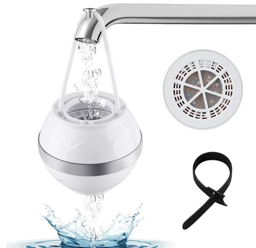 Yinrikom Bath Ball Filter,8 Stages Bath Tub Water Filter for efficient Filtration and Improved Water Quality Softens WaterWater for Healthier Skin and Hair，2,500 Gallons of Filtration