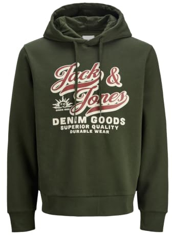 JACK & JONES Herren Jjelogo Sweat Hood 2 Col 25/26 Noos Pls Jjelogo Sweat Hood 2 Col 25/26 Noos Pls (1er Pack)