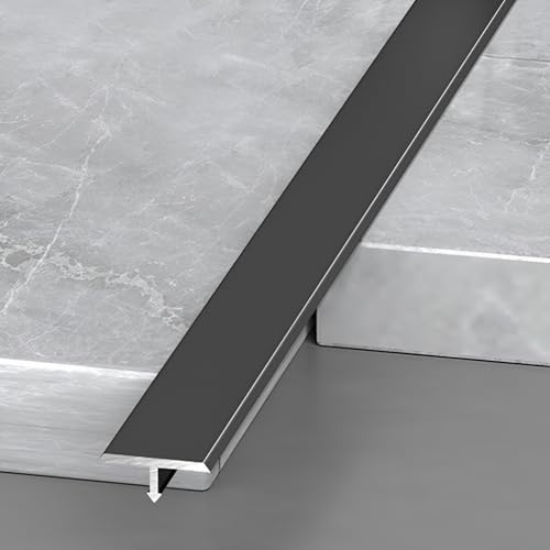 3 Stück T-Form-Übergangsprofil, Aluminium, 0,9 m, Schwellenabdeckung