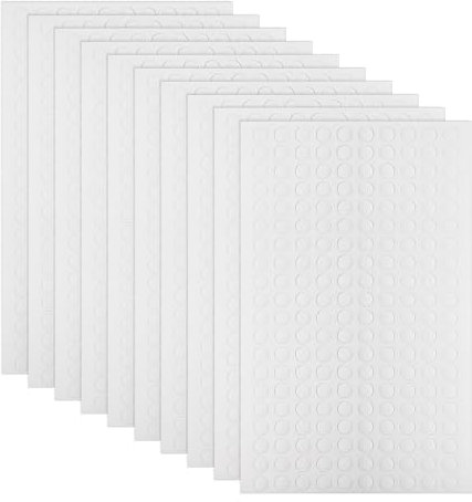 Teaaha 2000 Stück Klebepunkte Doppelseitig, Klebedots Foto Klebepads Selbstklebende Runde Klebepads, Transparente Abnehmbare Aufkleber, Wasserdicht Für Ballon, DIY Basteln (6mm)