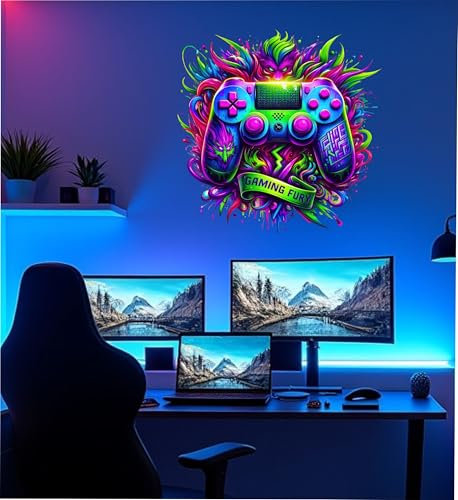 Gaming Room Graffiti Drip Wall Art Sticker Ideal for Games Room/Bedroom gr12