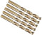 PATIKIL 9mm Drill Bit, Jobber Straight Shank M35 Cobalt 5% High-Speed Steel 135° Gold Finish for Stainless Steel Hard Metal - 5 Pack