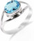 HIMALYA QUARTZ Damen Ring Silber 925 Mit Steinen Blauer Topas Natürlicher Edelstein Statement Handgefertigter Schmuck Manner Ring RB-01-BT-7.5