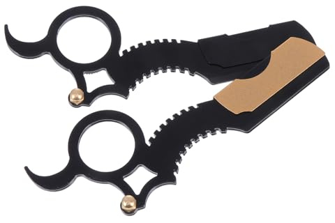 SOIMISS 2 Stück Vintage Bartrasierer aus Edelstahl mit Manuellem Bart und Haarschneidefunktion Langlebig für Friseure und Herren zur Präzisen Pflege Zufällige Farbe