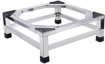 Heavy-Duty Refrigerator & Washer Stand 300kg Load Capacity Adjustable Height 15cm/20cm Non-Slip Base for Dryer & Fridge 60x50cm Support Frame
