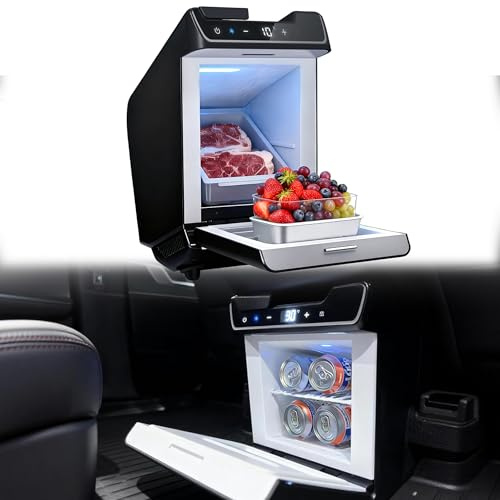 Tlyard TESLA - Refrigerador de 4 litros para modelo Y Juniper 2026, refrigerador de consola central de automóvil, refrigeración rápida (5.0 °C ~ 15.0 °C), calentamiento (35.0 °C ~ 50.0 °C), accesorios