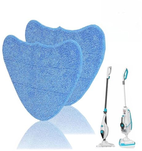 Lomvarith 2 Pcs Microfiber Steamer Mop Pads Replacement, High Absorption and Durable Steam Mop Pads Compatible with Vax Models