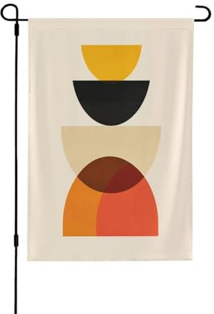 Bandiera Esterna 75X100Cm Nero Giallo Estate Bandiera Del Giardino Bandiera Della Casa Primaverile Garden Flag Per Decorazione Esterna Pasqua,Poliestere Durabile