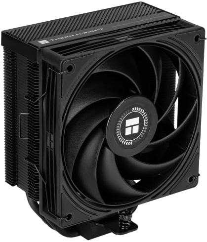 Thermalright Assassin X 120A Dark All-Black CPU Air Cooler 2400RPM | 4 Heat Pipes, High-Airflow 120mm PWM Fan, 85.35CFM, for AMD AM5/AM4, Intel LGA1851/1700