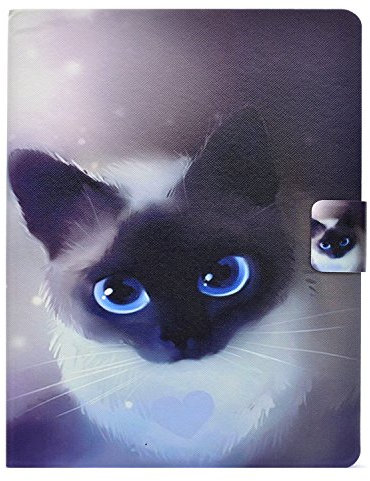 iPad 2/3 / 4 Custodia - [Multi-angli] Slim Fit Folio Smart Pieghevole Cover con Auto Svegliati/Sonno per Apple iPad 2 / iPad 3 / iPad 4 Retina (con Tasca per le Schede) Stelle Rosa