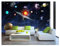 Tapete mit Sonne, Weltraum, Sterne, Planeten, Sonnensystem, Foto, Kinderzimmer, Poster, DIY-Dekoration, Wandverkleidung, 315 x 215 cm