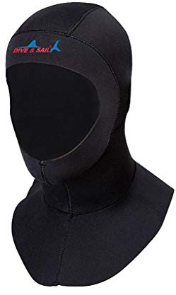 3mm Neoprenhaube Tauchhaub Kopfhaube Schnorcheln für Damen und Herren (L)