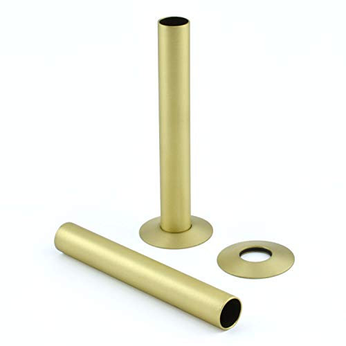 Hot Flow | 130mm Pipe Shroud/Sleeve (Pair) (Brushed Brass)