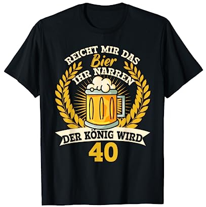40. Geburtstag Reicht mir das Bier Biertrinker 40 Jahre 1980 T-Shirt