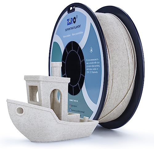 ZIRO 3D Drucker Filament PLA 1.75mm Stroh Color 1KG(2.2lbs), Stroh
