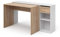 Vicco Schreibtisch Ben, Arbeitstisch für das Büro, Weiß/Sonoma, 145 x 46.4 cm