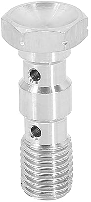 X AUTOHAUX M10x1.25 Métrique Filetage Double Banjo Boulon Frein Raccord Adaptateur