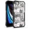 FJyuanqi for iPhone SE 2022/2020 Case Men Women, Funny Grey Cats Design Heavy Duty Shockproof Hard Plastic Bumper +Soft Silicone Rubber Protective Case for iPhone 7/8/6/6s/SE 3rd 2nd Generation