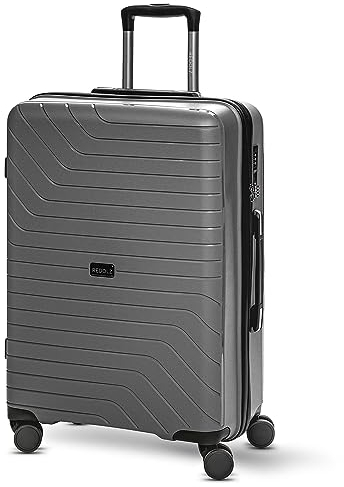 REDOLZ Hartschalen Check-in Koffer | Mittelgroßer M Trolley 44 x 26 x 67 cm aus hochwertigem, leichtem Polypropylen Material | 4 Doppelrollen & TSA-Schloss für Damen & Herren (Essentials 05)