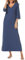 Uniexcosm Long Nightdress for Women Nightgowns 3/4 Sleeve Cotton Nighties Baggy Ladies Nightshirts with Pockets Plus Size Sleep Dress Nightwear Loungewear Sleepwear S-XXL Blue