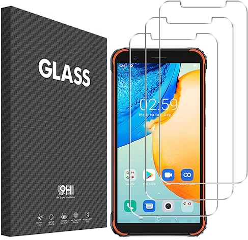 Verre trempé Compatible avec Blackview BV4900 Film protection ecran, 3 Pièces Vsjnk protector HD Vitre 9H Dureté Glass Sans Bulles Anti-Rayures pour Blackview BV4900 / BV4900 Pro