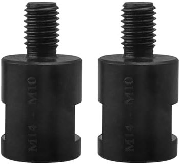 Bestgle 2Pcs M10 Male Thread to M14 Female Thread Adapter Converter for Angle Grinder Polisher Diamond Core Bit Interface Converter