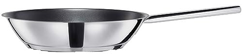 Villeroy & Boch Vivo CW0569 28 cm Frying Pan – Non-Stick Egg/Omelette Pan, High Gloss Polished Body, Induction Suitable, Cooking Pan for Crepes/Omelette/Fish, Stay Cool Handle, Modern Design, Silver