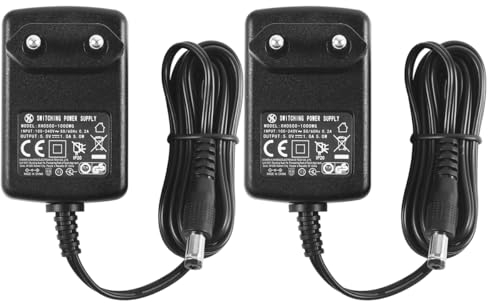 2er-Pack AC zu DC 5V 1A Netzteil, Stecker 5,5 mm x 2,1 mm, Plug EU