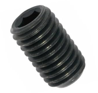Madenschrauben/Gewindestifte M8 x 8 mm Schwarz 45H - DIN 913 - mit Kegelkuppe und Innensechskant - Metrisch Gewinde (Gewinde: M8, Länge: 8 mm, Menge: 10 St.)