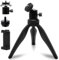 Everesta - Mini treppiede da tavolo con testa a sfera e vite da 1/4 per fotocamere compatte, mirrorless, DSLR, proiettori, webcam, GoPro e smartphone