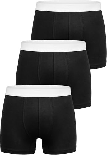 Amaci&Sons Herren Boxershorts Baumwolle 3er Spar-Pack Männer Unterhose Unterwäsche 3x9006